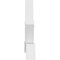 Ekena Millwork Vanguard Architectural Grade PVC Gable Bracket, 96"W x 28"H x 4"D x 4"F, 7/12 Pitch GBP096X28X0404VAN00 - alternate 3